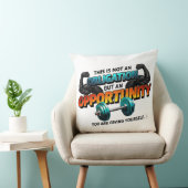 Opportunity Not Obligation Gym Quote クッション (椅子)