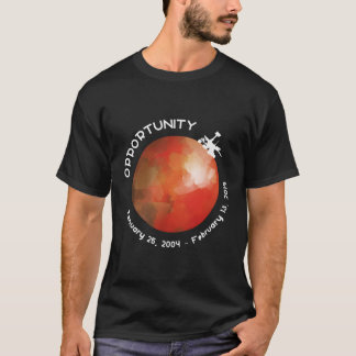 Opportunity Rover 2004 2019火星Mission Rip Desig Tシャツ