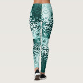 Opposites Attract Aqua Blue Leggings レギンス (裏面)