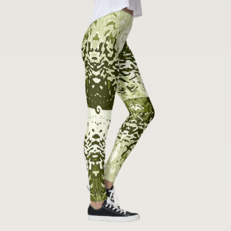 Opposites Attract Leaf Green Leggings レギンス