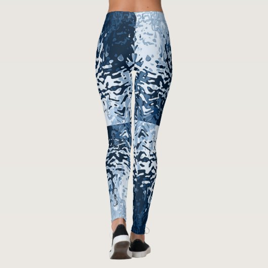 Opposites Attract Navy Blue Leggings レギンス (裏面)