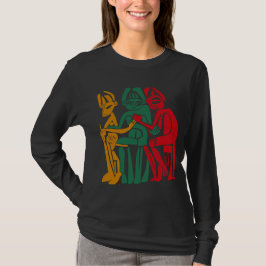 OPRETEYS | 部族の抽象的な人物 Tシャツ