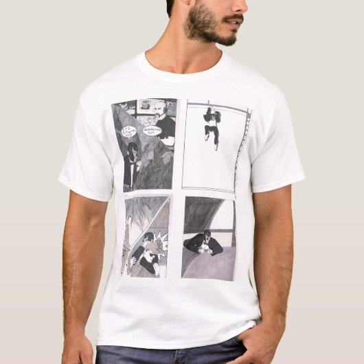 "Opsの黒いマンボ"のパネルのTシャツ Tシャツ (正面)