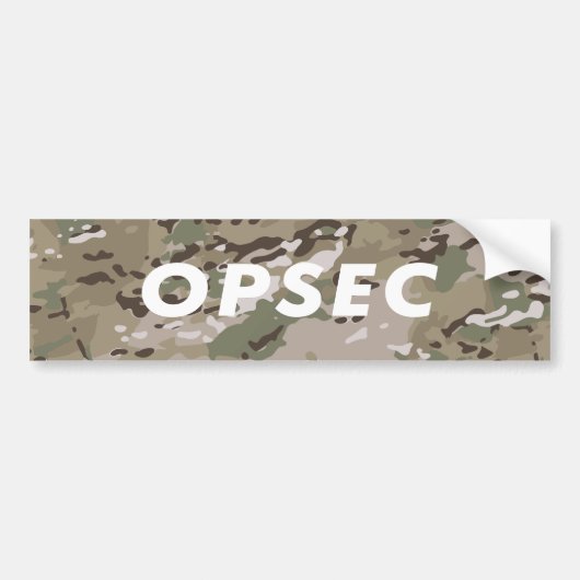OPSEC -運用セキュリティ バンパーステッカー (正面)