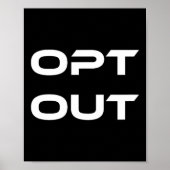 Opt Out Do Not Follow Others Do Not Be A Sheep  ポスター (正面)