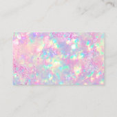 optexture purple foil youビジネス感謝していカード 名刺 (裏面)