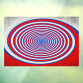 Optic Rings – Red Blue Window Decal ウィンドウサイン (シート3)
