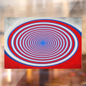 Optic Rings – Red Blue Window Decal ウィンドウサイン (シート2)
