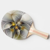 Optical Illusion Abstract 3D Fractal With Depth 卓球ラケット (横)