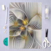 Optical Illusion Abstract 3D Fractal With Depth 薄葉紙 (クラフト)