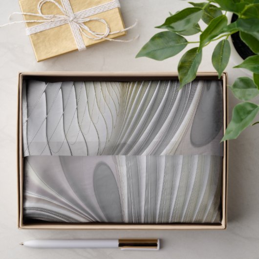 Optical Illusion Abstract 3D Fractal With Depth 薄葉紙 (ギフト)