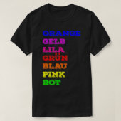 Optical illusion Color Confusion Gift  Tシャツ (デザイン正面)