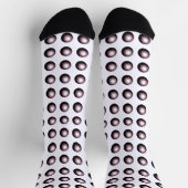Optical Illusion Fun Full of Holes Robotics ソックス (上部)