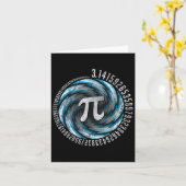 Optical Illusion Geometry Pi Math Science Stem 3.1 カード (黄色い花)
