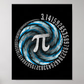 Optical Illusion Geometry Pi Math Science Stem 3.1 ポスター (正面)