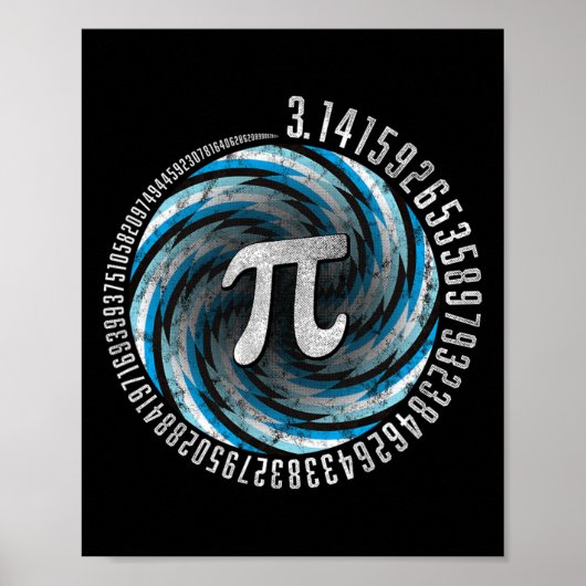 Optical Illusion Geometry Pi Math Science Stem 3.1 ポスター (正面)