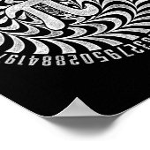 Optical Illusion Geometry Pi Math Science Stem 3.1 ポスター (角)