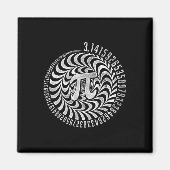 Optical Illusion Geometry Pi Math Science Stem 3.1 マグネット (正面)