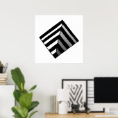 Optical Illusion Hole ポスター (ホームオフィス)