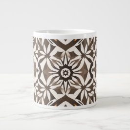 Optical Illusion Op Art Geometric Black White Mug ジャンボコーヒーマグカップ