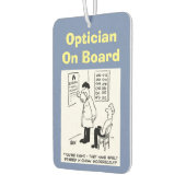 opticianボード。オプティおもしろいシャンについての漫画。 カーエアーフレッシュナー (左)