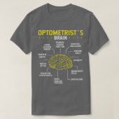 Optician Brain Optomestry Glasses Eye Whisperer Tシャツ (デザイン正面)