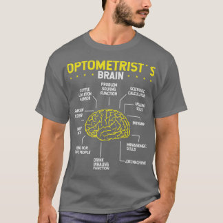 Optician Brain Optomestry Glasses Eye Whisperer Tシャツ
