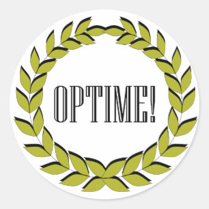 Optime! すばらしい仕事! ラウンドシール