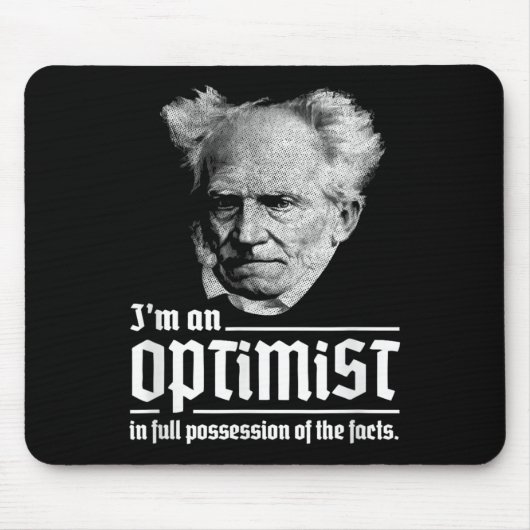 Optimist Arthur Schopenhauer Pessimism Pessimist P マウスパッド (正面)