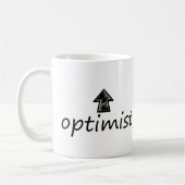 'optimist' Mug コーヒーマグカップ (左)