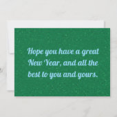 Optimistic New Year Start Card カード (裏面)