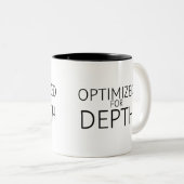 Optimized For Depth Minimalist  ツートーンマグカップ (正面右)