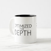 Optimized For Depth Minimalist  ツートーンマグカップ (正面左)