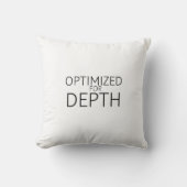 Optimized For Depth Minimalist Industrial クッション (正面)