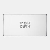 Optimized For Depth Minimalist Technical デスクマット (正面)