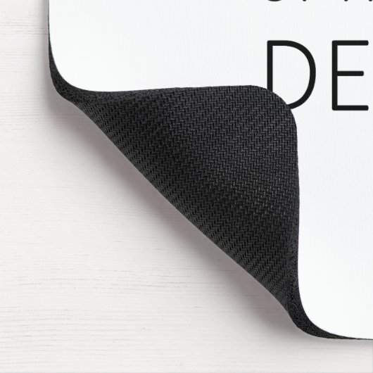 Optimized For Depth Minimalist Technical マウスパッド (コーナー)
