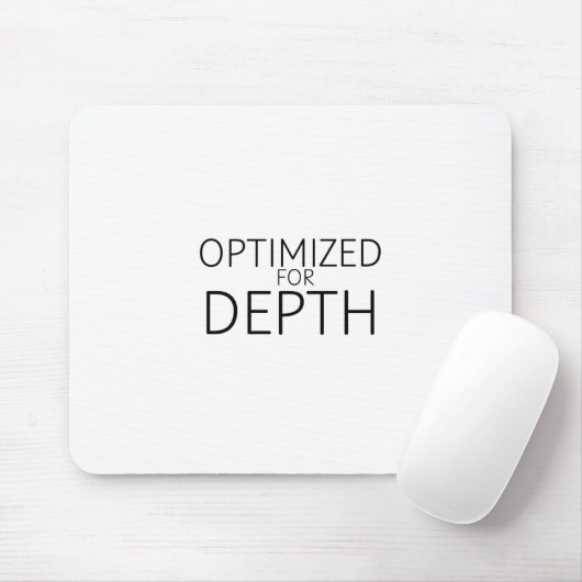 Optimized For Depth Minimalist Technical マウスパッド (マウス)
