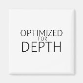 Optimized For Depth Minimalist Technical マグネット (正面)