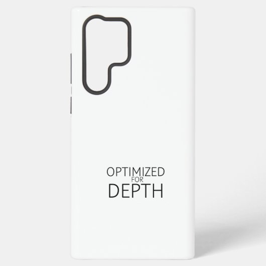 Optimized For Depth Minimalist Technical Samsung Galaxyケース (裏面)