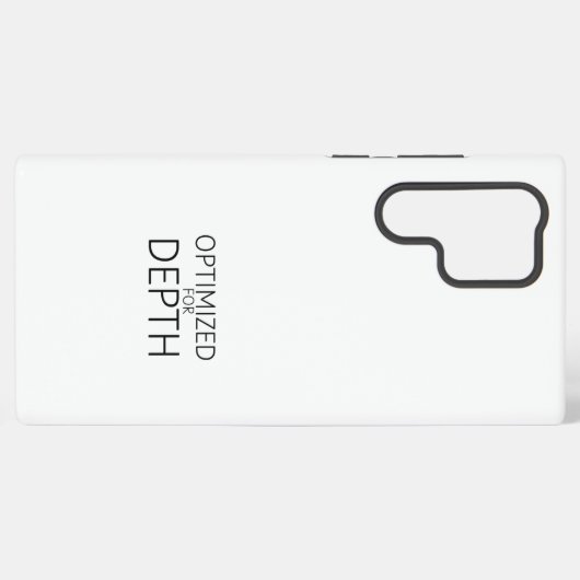 Optimized For Depth Minimalist Technical Samsung Galaxyケース (裏面横)
