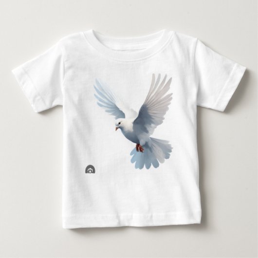 Option 1 (Cute & Direct): the flying bird G ベビーTシャツ (正面)