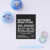 Optional Logo, Music Store Advertising チラシ (シングル)