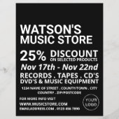 Optional Logo, Music Store Advertising チラシ (正面)