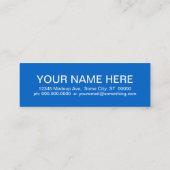 OPTOMETRIST (正方モダン形) スキニー名刺 (裏面)