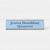 Optometrist Blue デスクネームプレート (正面)