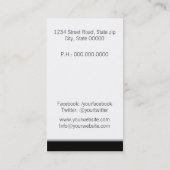 Optometrist Business Card 名刺 (裏面)