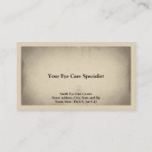 Optometrist Business Card 名刺 (裏面)