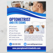 Optometrist Eye Exam Flyer Template チラシ (正面)
