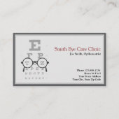 Optometrist Ophthalmologist Business Card 名刺 (正面)