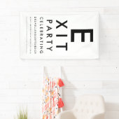 Optometrist Ophthalmologist Exit Retirement Party 横断幕 (インサイチュ)